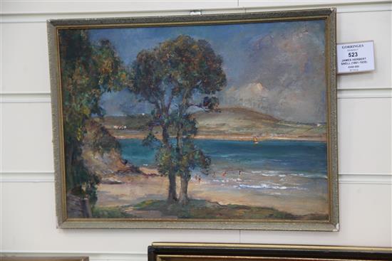 James Herbert Snell (1861-1935) St Georges Wall, Padstow, Cornwall 9.25 x 12.75in.